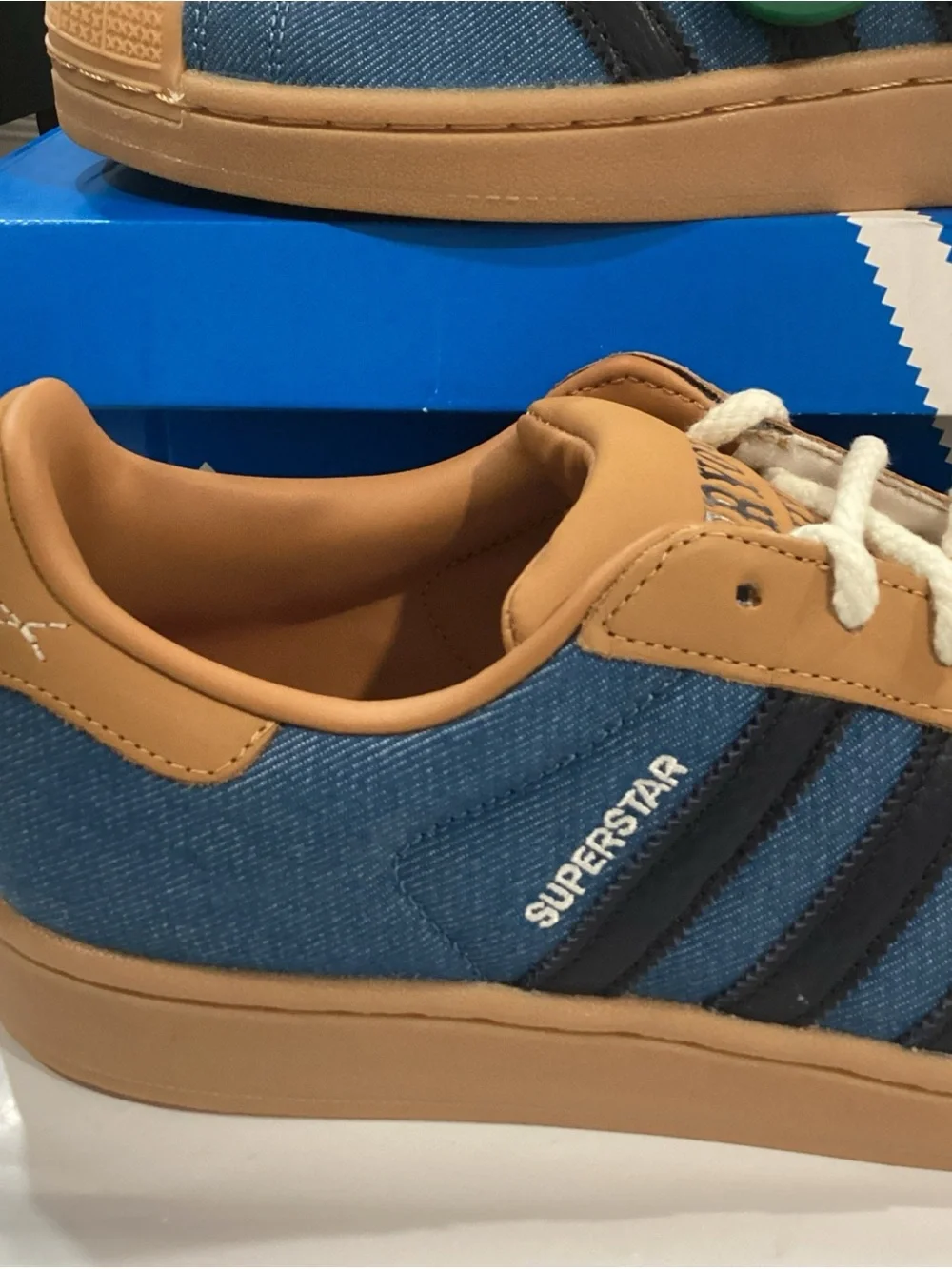 Adidas Superstar II Everyone’s Invited Denim Sneakers Men’s 9.5 NWT